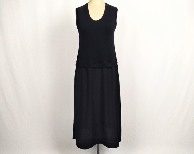 MARC CAIN pre-owned black sleeveless dress