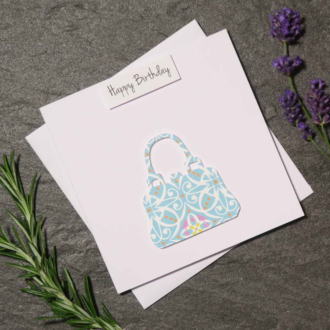 Handbag Birthday Card - Etsy
