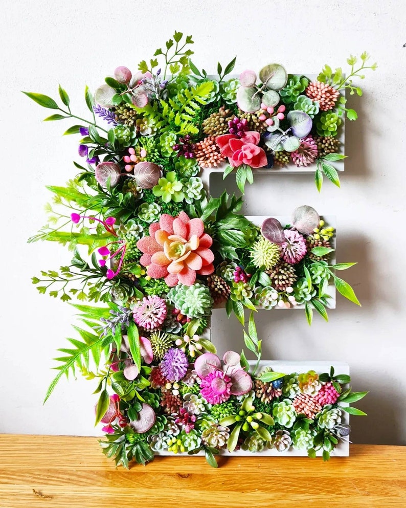 Large 30cm Hedgerow Moss Wall Art Letter AZ Indoor Home Decor Etsy UK