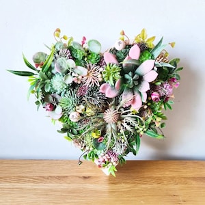 Einzigartige Mini Liebe Herz Kunst Faux Künstliche Sukkulenten Leben Wand Kunst Moos Dekor Pflanze Niedlich Valentinstag Geschenk Home Business Salon Kinderzimmer Bar