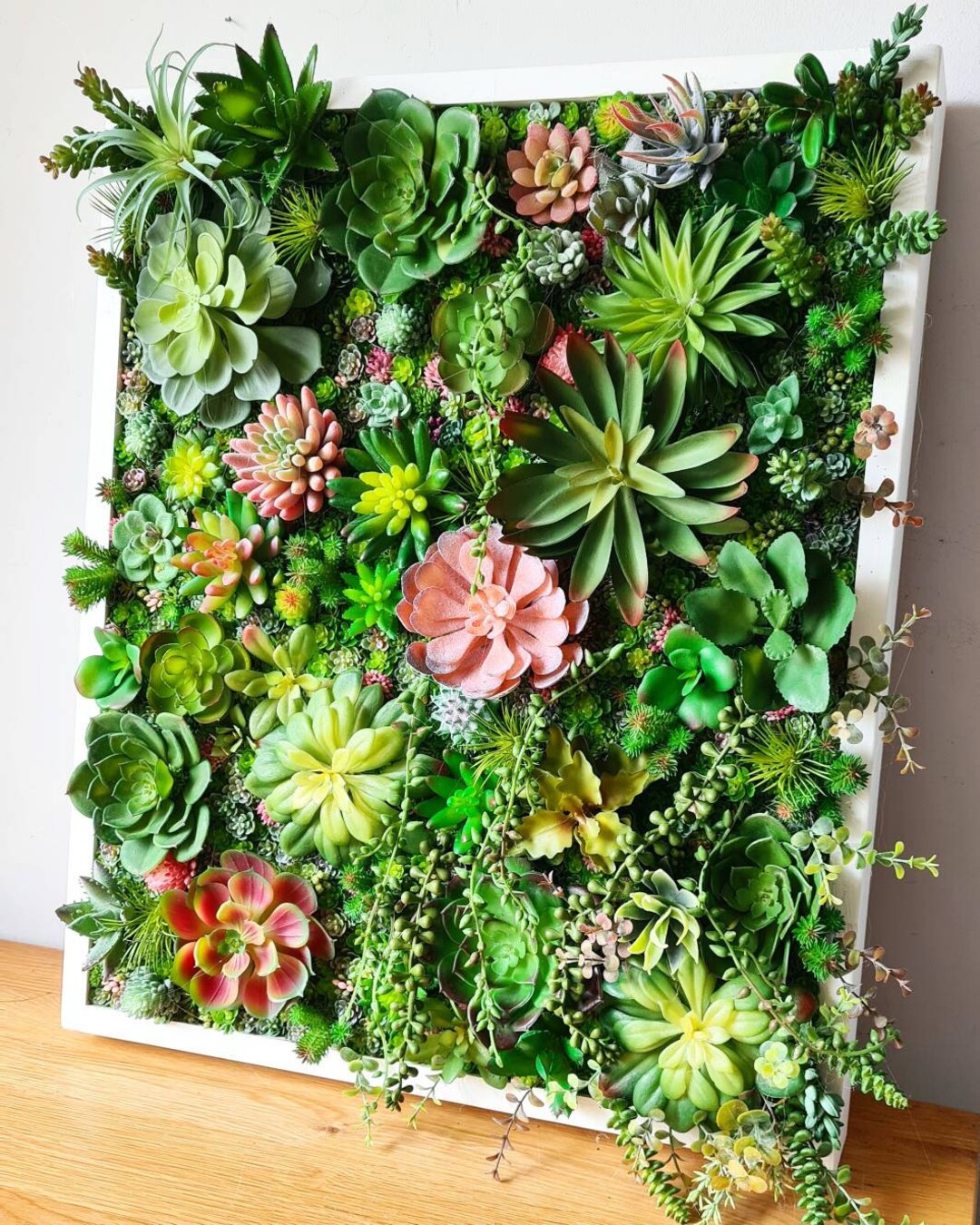 Faux Succulent 3D Wall Art: Rustic Wood Framed Botanical Decor for Home or  Business - Etsy