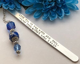 Custom Bookmark, Bookmark Gift, Teacher Bookmark, Custom Mothers Day Gift, Custom Graduation Gift, Personalized Retirement Gifts