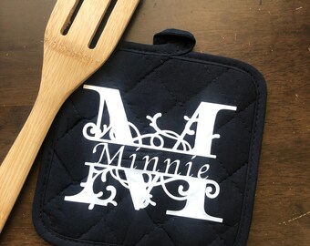 Pot Holder Gift, Christmas Pot Holders, Kitchen Pot Holders, Custom Baking Gifts, Chef Gifts, Personalized Coking Gifts, Baker Gifts