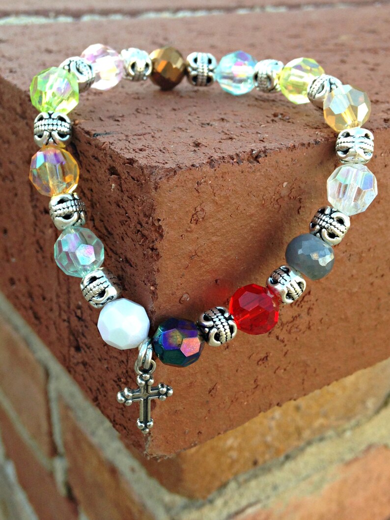 Prayer Bracelet Prayer Jewelry Lords Prayer Jesus Bracelet Etsy