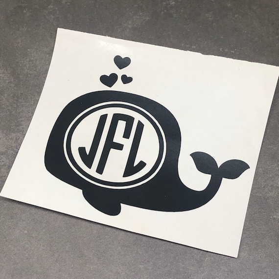 Three Initial Classic Monogram Decal ~ Choose Size /& Decal Color GREAT GIFT IDEA
