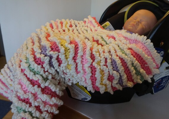 crochet car seat blanket