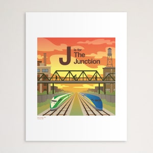 J is for The Junction 11"x14" Print