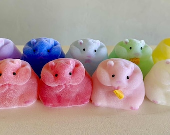 XL Hamster Squishy: Silicone Stress Relief Fidget Toy
