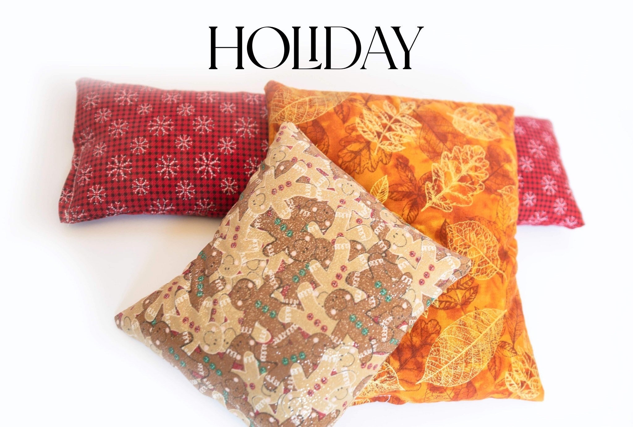 Holiday Cotton Corn Heating Pad: Hot Cold Therapy Pack