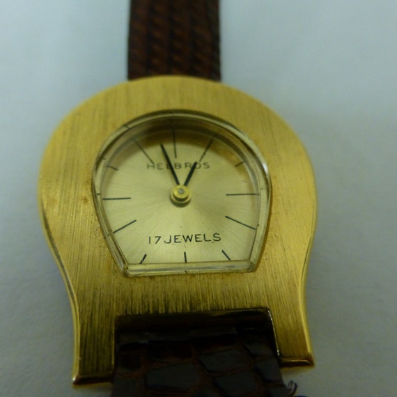 Ladies Helbros Vintage 17 Jewels Manual Wind Mesh Battery Runs Well Nice Vintage Helbros 17 Jewel Mechanical Wind-Up Ladies Watch | eBay main image 3