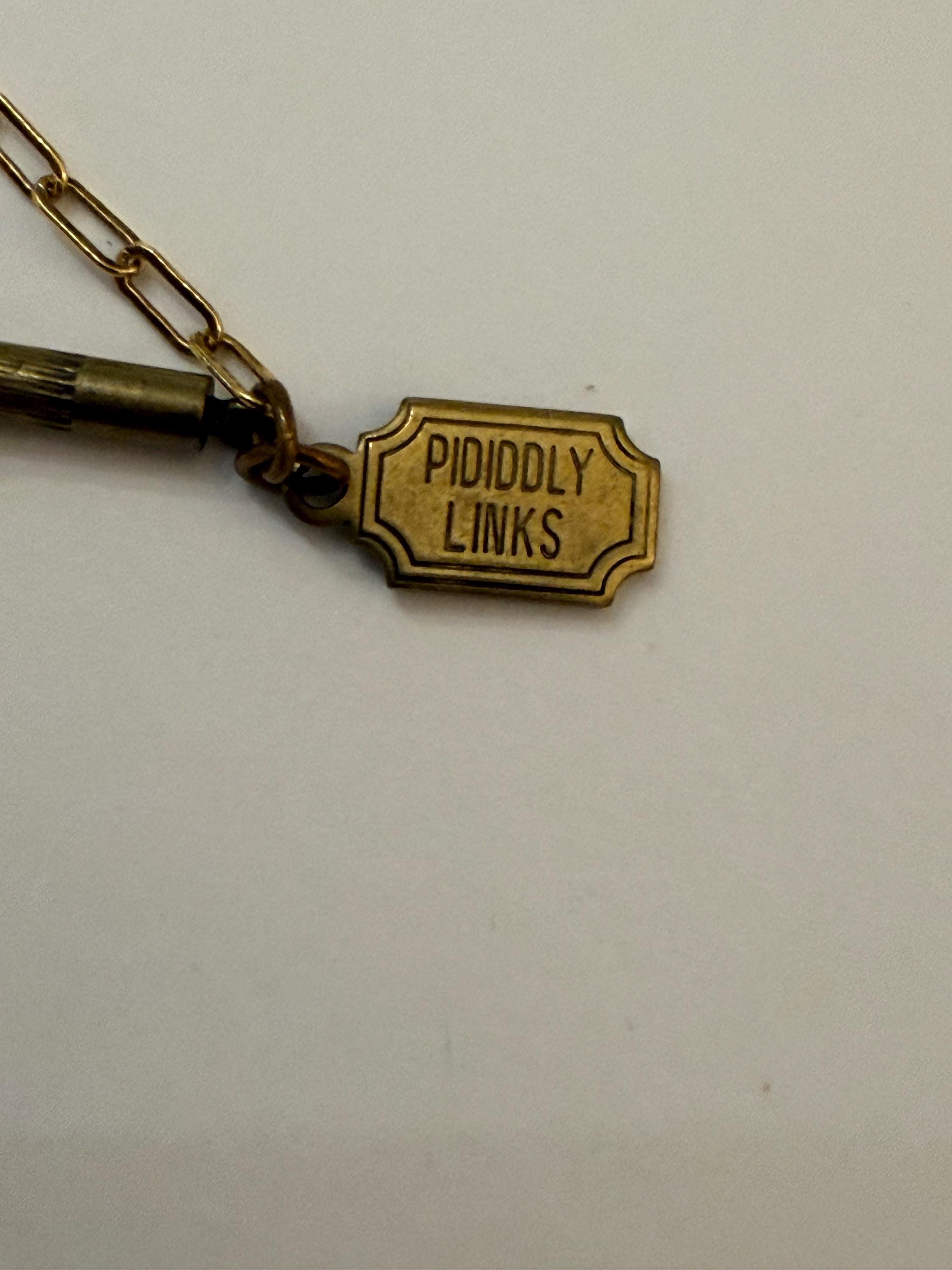 Vintage Pididdly Links Kingston NY Necklace and Stick Pin