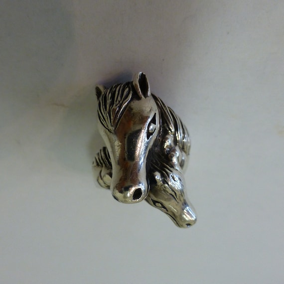 Sterling Silver Mare and Foal Ring