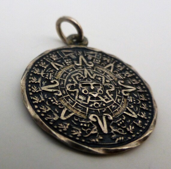 Aztec calendar charm sale
