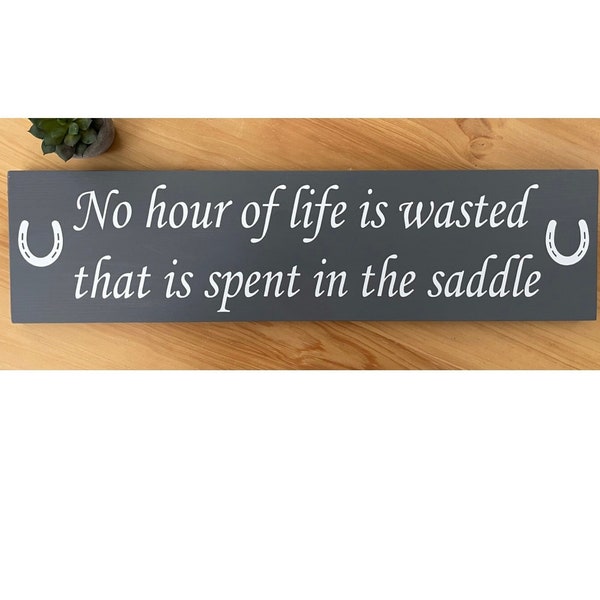 Horse Riding Plaque - Outdoor or Indoor Sign - Wooden - Horse Pony Stable Yard Horses Stables notice equestrian school - Lots of colours