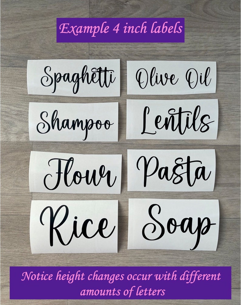 Personalised Vinyl Sticker Labels Containers Names Name Etsy UK