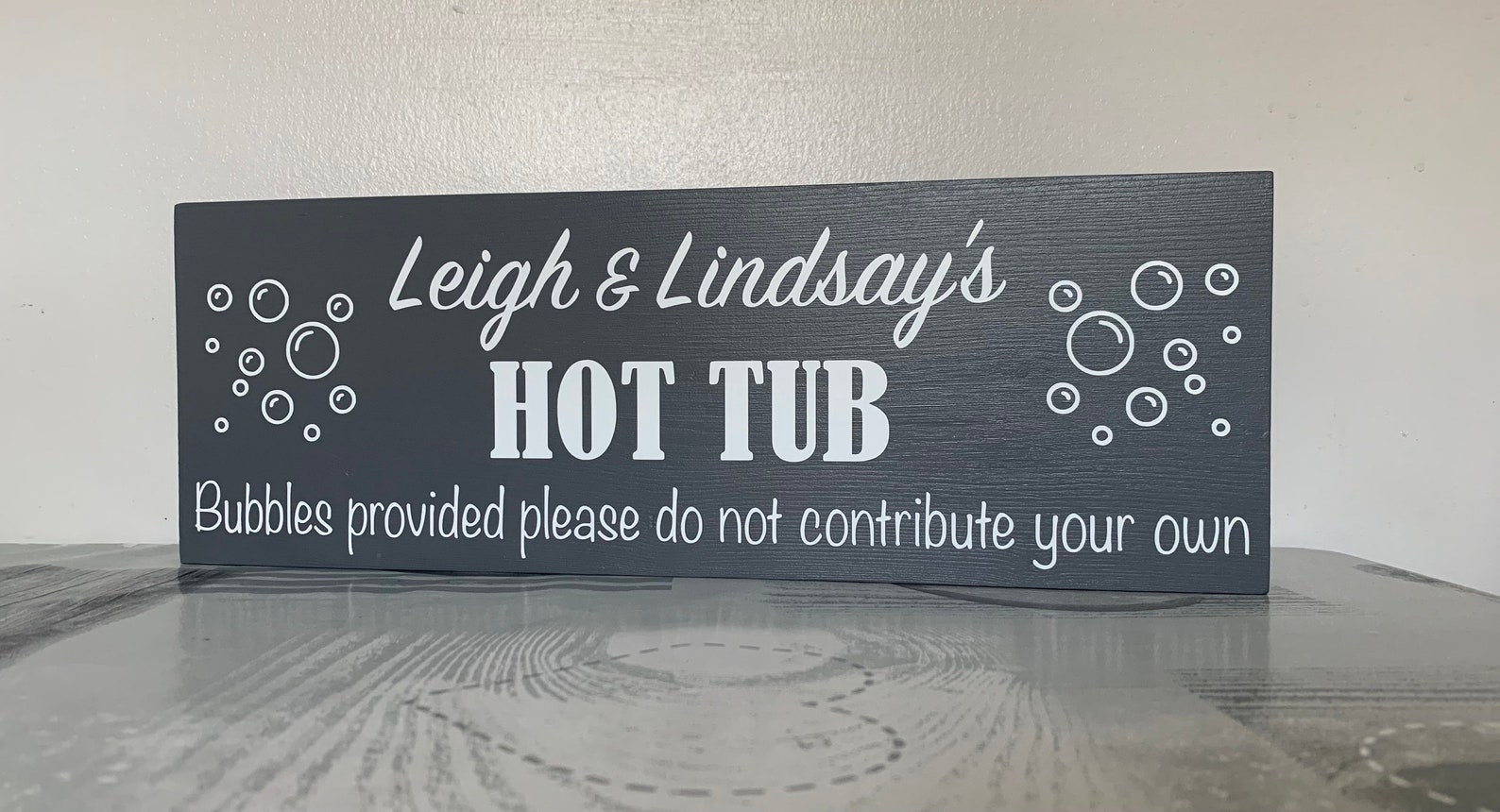 Personalised Hot Tub Plaque Personalized Hot Tub Sign Etsy UK