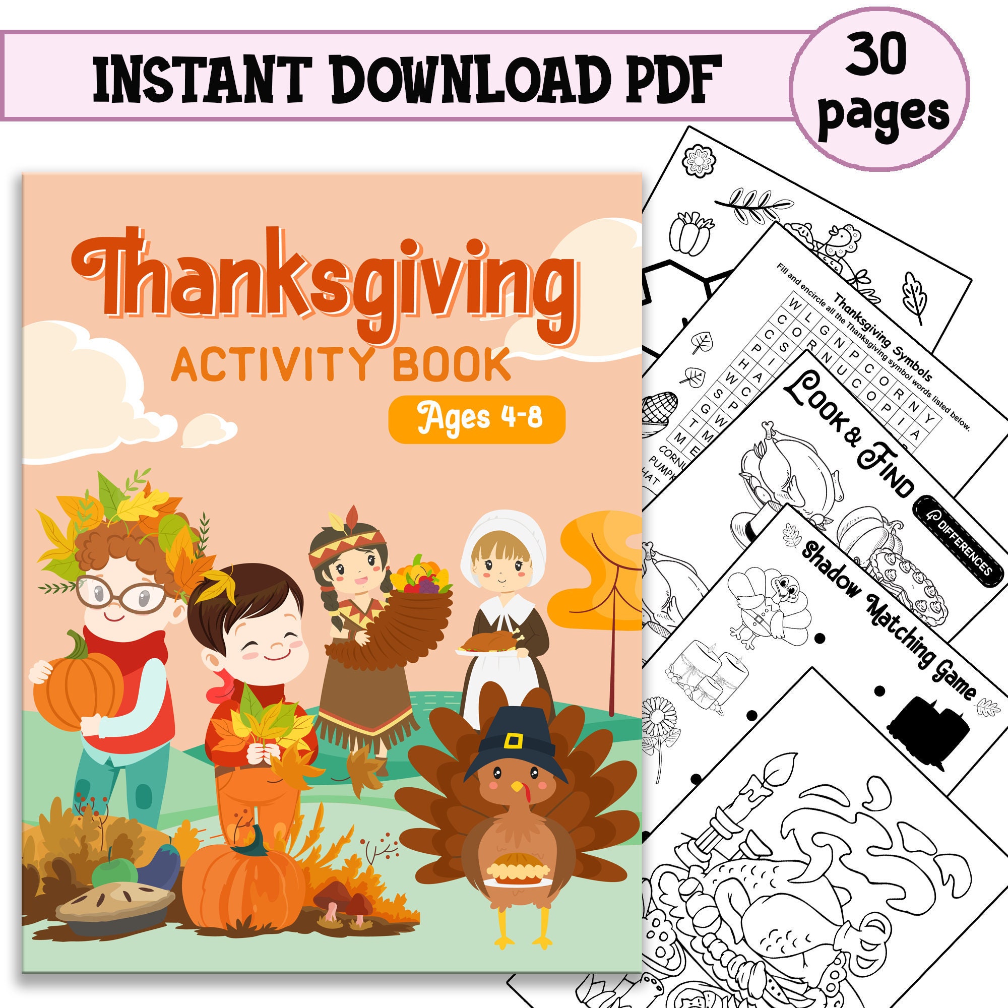 Autumn Coloring Book for Kids Ages 4-8: A Collection of Fun and Cute Autumn Coloring Pages for Kids Ages 4-8 - Autumn Drawing Book for Kids - Autumn Gift for Children [Book]