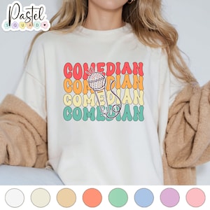 Comedian Mic, standup comedian shirt, mic stand, gift for comedian, comedy bar, comedian-actor gift, comedy club shirt