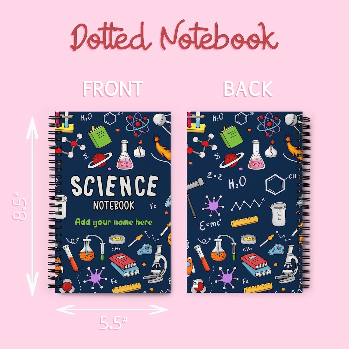 Back To School Science Composition Science Notebook | Etsy