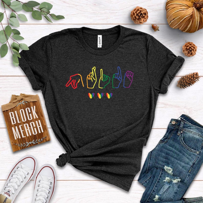 Gay ASL Pride / Shirt / Tank Top / Hoodie / Gay Sign Language Etsy