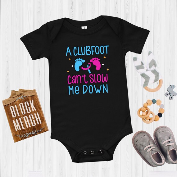 Cute Clubfoot Baby Bodysuit Club foot Onesies® Straight Out Of Cast