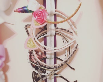Pick Your Colors Custom Headband Holder headband Organizer Hair bow Holder