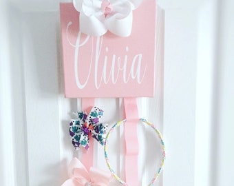 Hair Bow Holder, Bow Holder, Clip Holder, Hanging Bow Holder, baby gift, nursery decor, girl gift, bows, hair bows, bow organizer