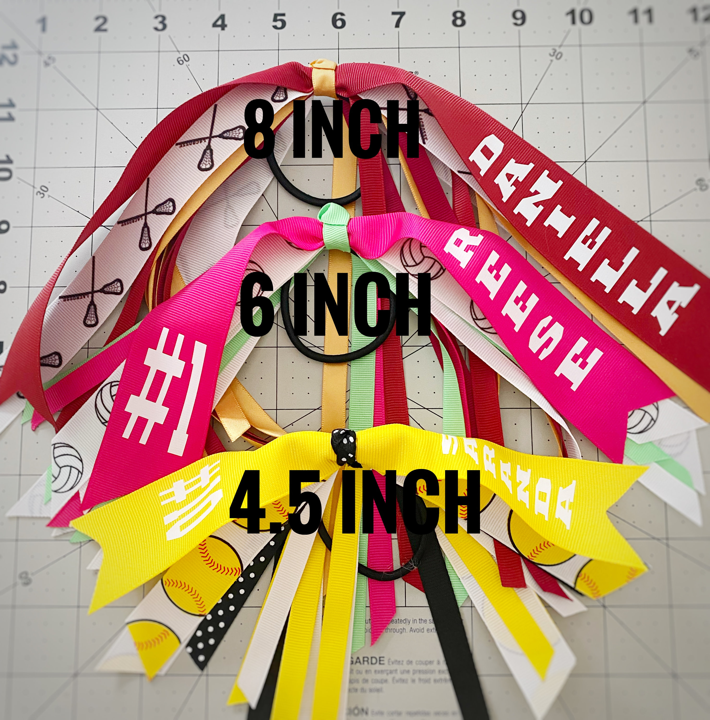 Softball Streamer Tournament Ribbons Softball Hair Ties Etsy