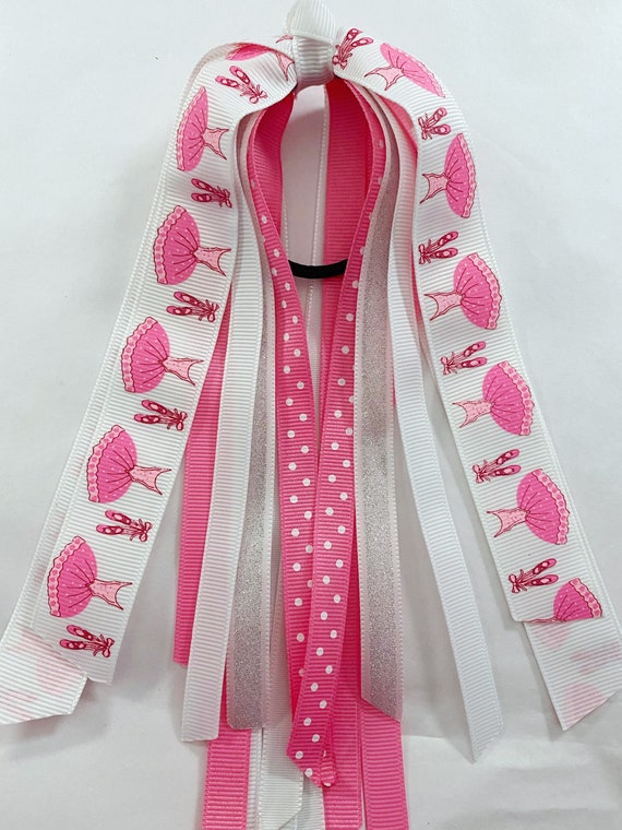 Ballet Shoe Ribbon Streamer, Ballerina Bun Tie - Etsy