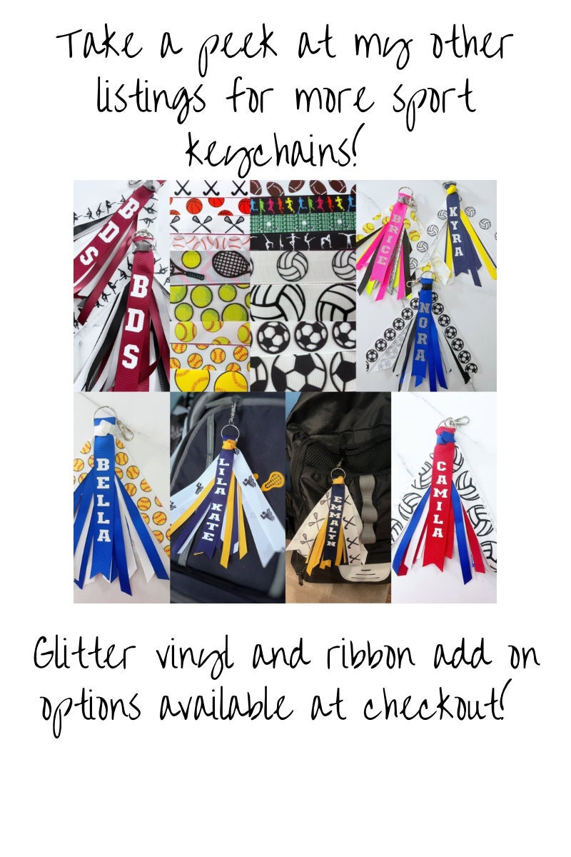 Personalized Track Ribbon Keychain Bag Tag, Runner Gift, Track & Field ...