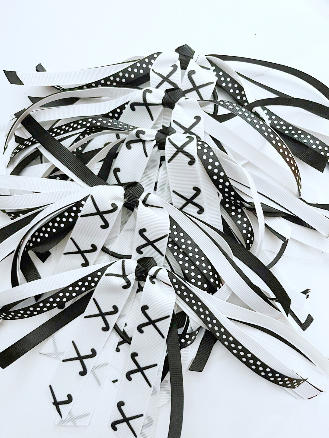 Field Hockey Ponytail Ribbon, Field Hockey Bow, Sports Bows, Field