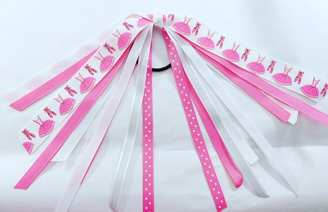 Ballet Shoe Ribbon Streamer, Ballerina Bun Tie - Etsy