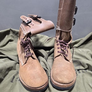 Vintage WW11 Army Combat Boots, Military Collectables, WW2 History, International Shoe Co.
