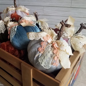 Small Velvet Pumpkins, Rustic Luxury Home Decor, Cozy Fall Decor, Fall Wedding Decor, Farmhouse Decor