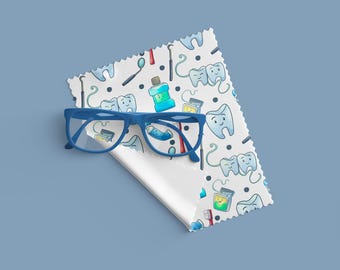 Happy Dental Microfiber Eyeglasses/Lens Cleaning Cloth 6x7 Inches Gift