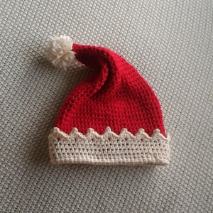 Nikolausmütze, Weihnachten, Nikolaus, Weihnachtsmann, Weihnachtsmütze, Baby-Weihnachtsmütze, Kinder-Weihnachtsmütze, Erwachsene Weihnachtsmütze, Gehäkelte Weihnachtsmütze, Weihnachtsmann-Stütze