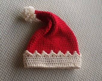 Gorro de Papá Noel, Navidad, Papá Noel, Santa Claus, Gorro navideño, Gorro de Papá Noel para bebé, Gorro de Papá Noel para niño, Gorro de Papá Noel para adulto, Gorro de Papá Noel de ganchillo, Accesorio de Papá Noel