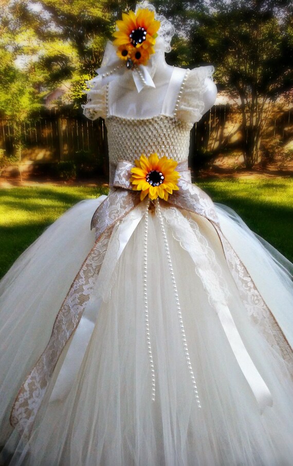 flower girl dresses sunflower