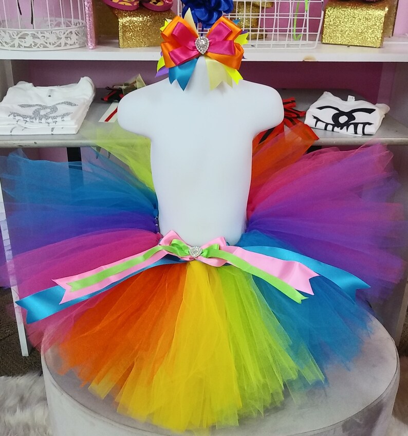 Rainbow Tutu Baby Rainbow Tutu Girls Rainbow Tutu Rainbow Etsy
