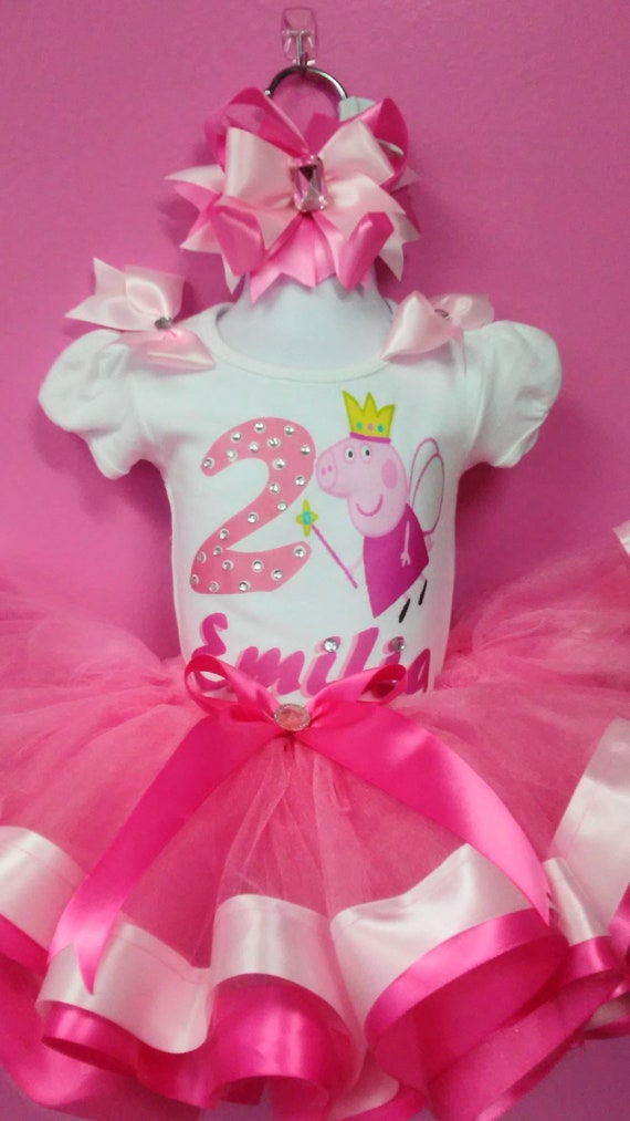 peppa pig birthday tutu set