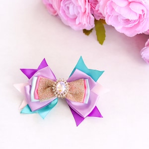Mermaid Birthday Bow, Birthday Hair Bow, First Birthday Hair Bow, First Birthday Mermaid Bow, Under The Sea Hair Bow, Baby Birthday Bow, Bow