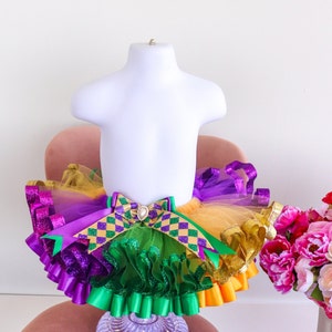 Mardi Gras Tutu, Baby girls 1st birthday, First Birthday tutu, Mardi Gras Birthday, Mardi Gras baby dress, Mardi Gras Party tutu