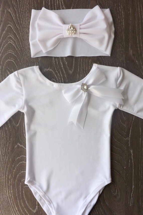 girls white bodysuit