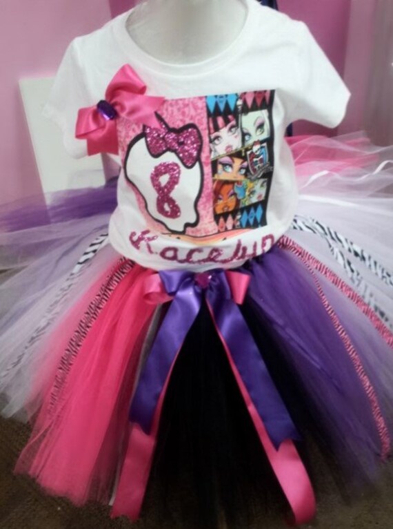 Monster High Tutu Monster High Birthday Tutu Monster High Etsy