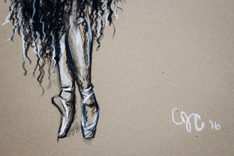 Charcoal Drawing of Misty Copeland Giclee Print of Original Etsy