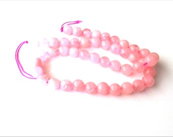 Rose quartz beads - 8mm beads - gemstone beads