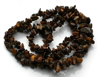 Tigers eye chips - gemstone chips - tigers eye gemstone - tigers eye beads - beading supplies