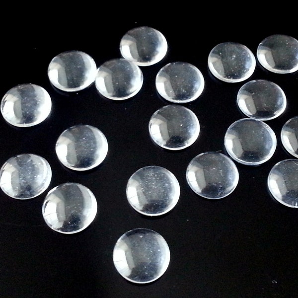 25 Glass cabochons 14mm - cabochon - domed cabochon