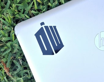 Decal Doctor Who initial-tardis,Laptop Decal,Laptop Sticker,Car Sticker,Car Decal,Phone decal,Phone sticker,Window Decal,Window Sticker