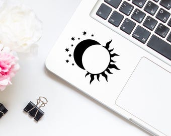 Decal Sun and Moon Day and Night,Laptop Decal,Laptop Sticker,Car Sticker,Car Decal,Phone decal,Phone sticker,Window Decal,Window Sticker